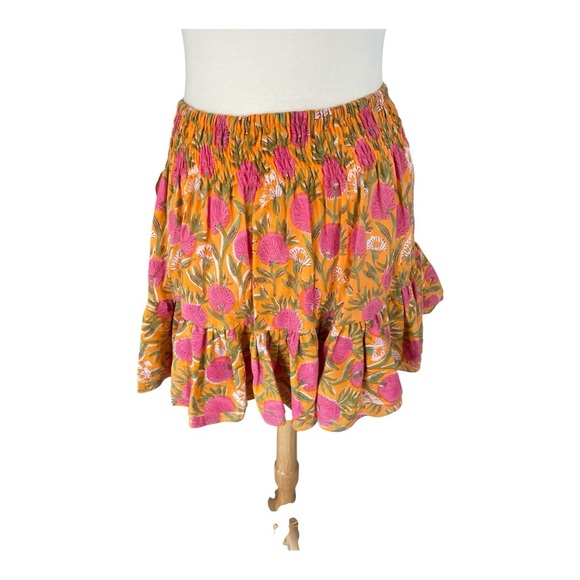 NWT NOLA Couture Harmony Mini Skirt in Marigold - Picture 3 of 4